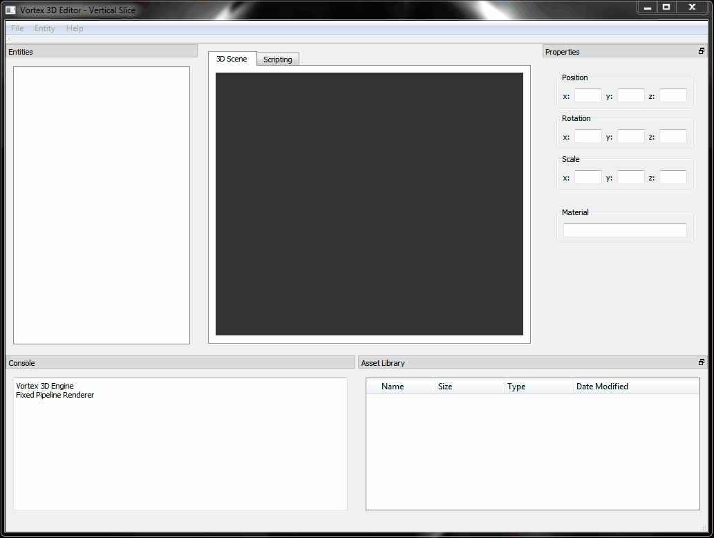 Importing an external image into the editor and texturing a cube.